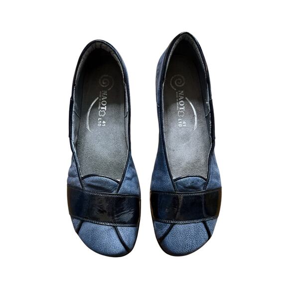 Naot Architect Indigo Blue Wave Shoes Ballet Flats Loafers EU 41 US 10-10.5 EUC - Picture 4 of 12
